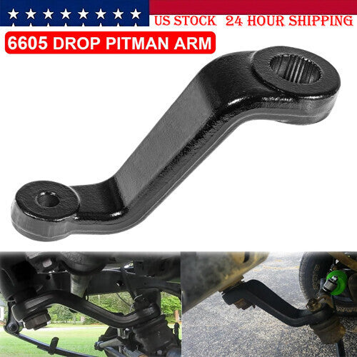 DURAFORCE Drop Pitman Arm 6605 for Jeep Wrangler YJ TJ 1987-2006 Cherokee XJ MJ 1984-2001