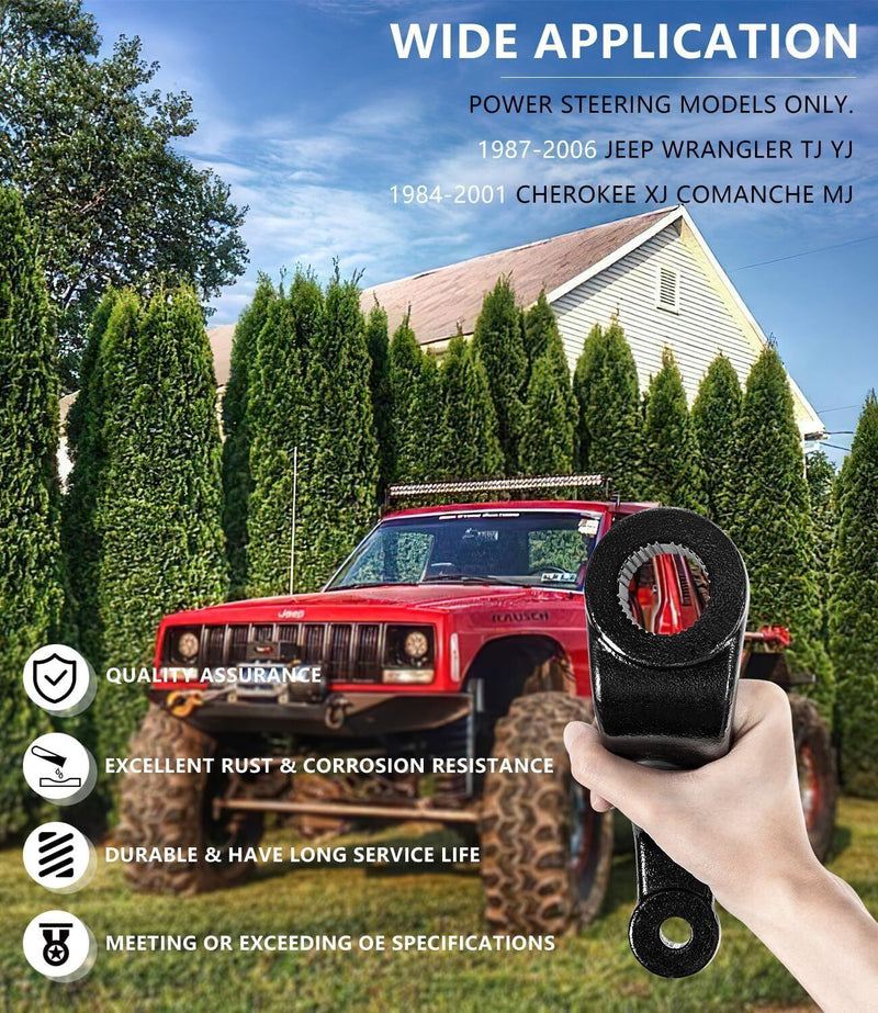 DURAFORCE Drop Pitman Arm 6605 for Jeep Wrangler YJ TJ 1987-2006 Cherokee XJ MJ 1984-2001