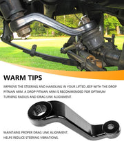 DURAFORCE Drop Pitman Arm 6605 for Jeep Wrangler YJ TJ 1987-2006 Cherokee XJ MJ 1984-2001