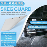 DURAFORCE 35-SS625 Skeg Guard for Mercury/Mariner Honda Yamaha Nissan Tohatsu Force Models