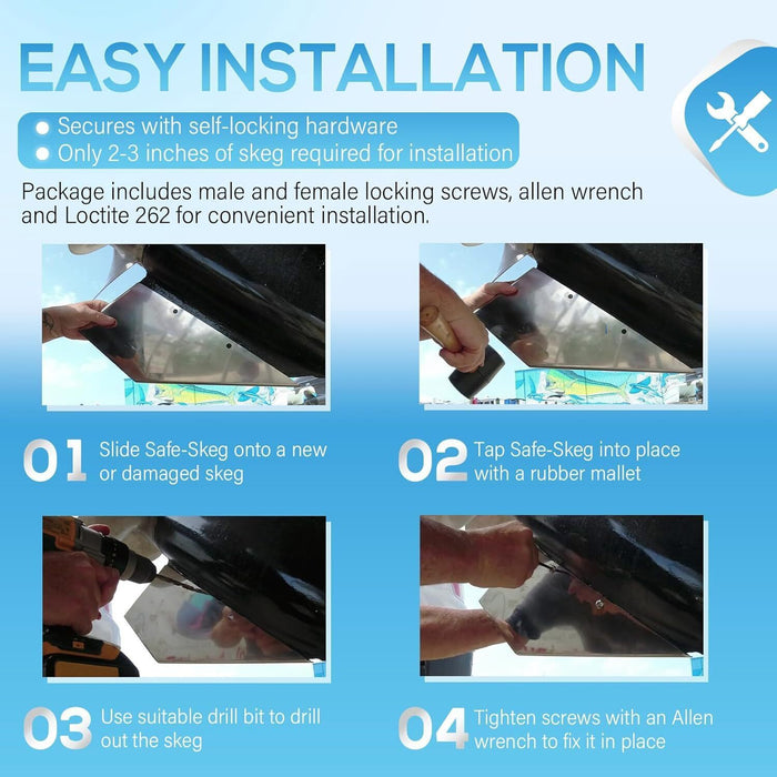 DURAFORCE For Evinrude Johnson 2-Stroke 1980-2001 Skeg Guard Safe-Skeg Protector 35-SS635