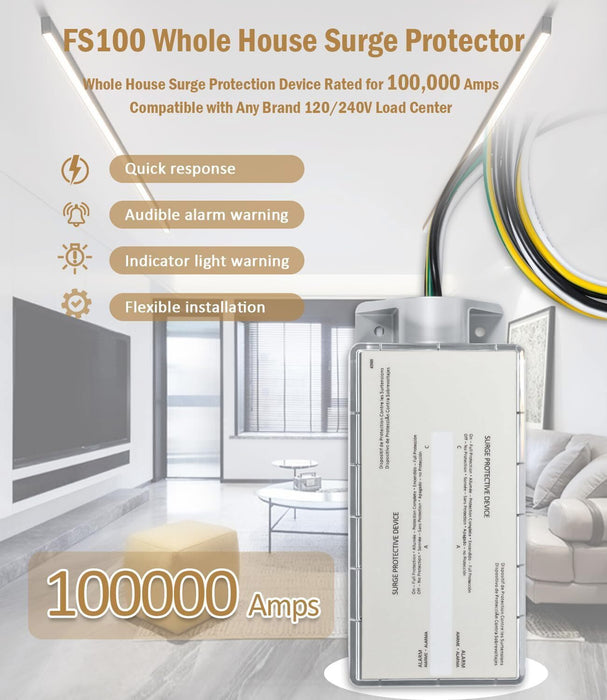 DURAFORCE FS100 Whole House Surge Protection Device Replacement for Siemens FS100