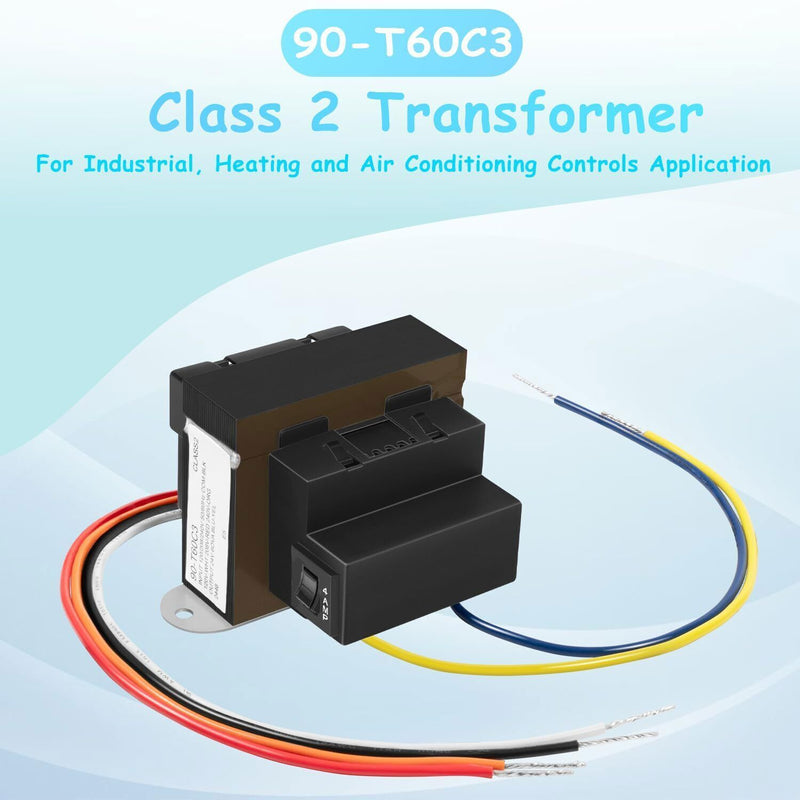 DURAFORCE 90-T60C3 24VAC 60-VA Floor-Mounted Class 2 Transformers for Industrial