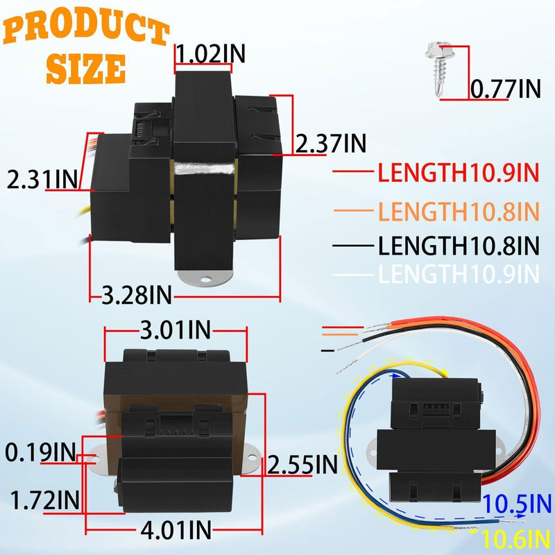 DURAFORCE 90-T60C3 24VAC 60-VA Floor-Mounted Class 2 Transformers for Industrial