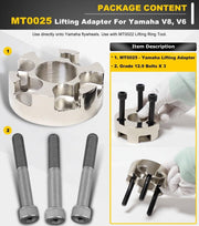 DURAFORCE Outboard Lifting Ring Tool MT0022 Lifting Adapter MT0025 for Mercury Yamaha