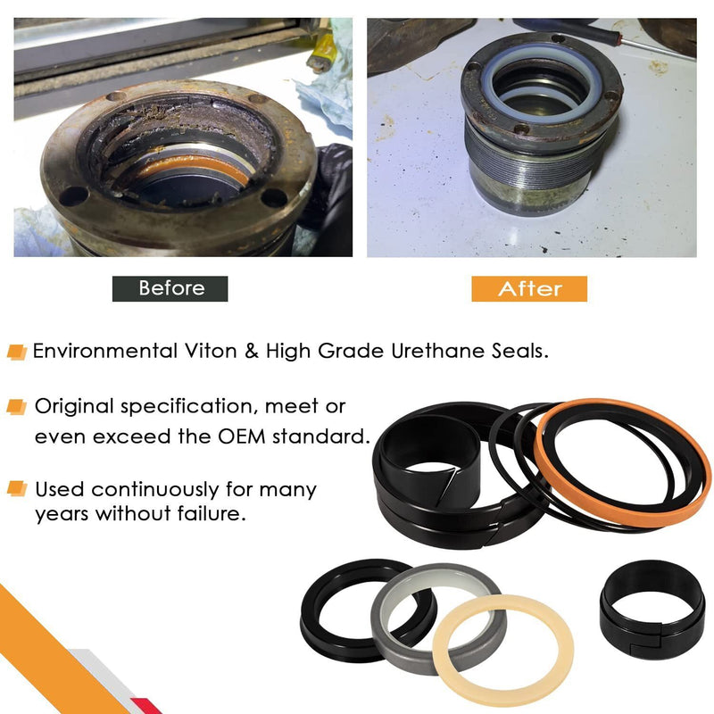 DURAFORCE 1543252C1 G109452 Hydraulic Cylinder Seal Kit 1.5” Rod 3” Bore for Case G105548
