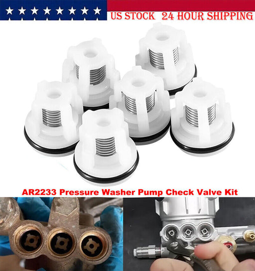DURAFORCE 6pcs AR2233 Check Valve Kit for Annovi Reverberi RMV RMW Pressure Washer Pumps