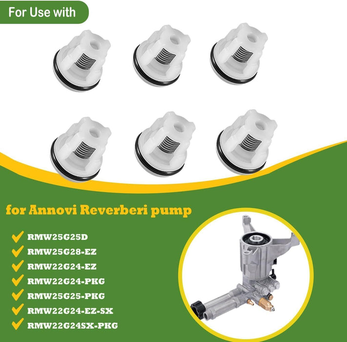 DURAFORCE 6pcs AR2233 Check Valve Kit for Annovi Reverberi RMV RMW Pressure Washer Pumps