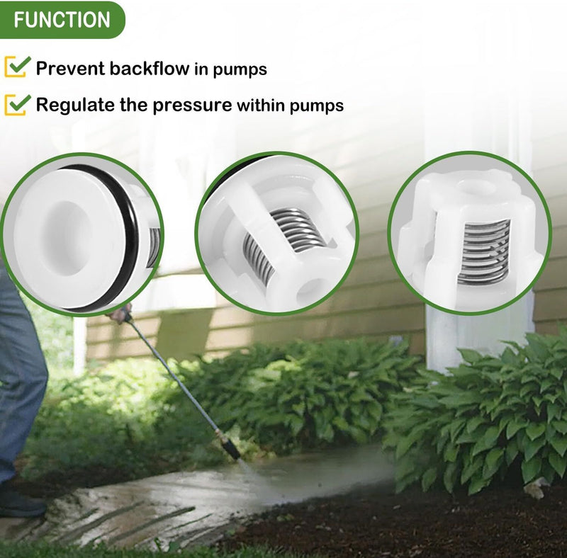 DURAFORCE 6pcs AR2233 Check Valve Kit for Annovi Reverberi RMV RMW Pressure Washer Pumps
