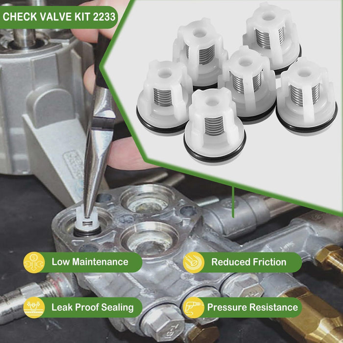 DURAFORCE 6pcs AR2233 Check Valve Kit for Annovi Reverberi RMV RMW Pressure Washer Pumps