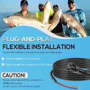 DURAFORCE PC12 Power Cord 6' Power Cable for Humminbird SOLIX ION ONIX Fishfinder 720085-1