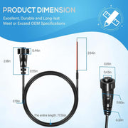 DURAFORCE PC12 Power Cord 6' Power Cable for Humminbird SOLIX ION ONIX Fishfinder 720085-1