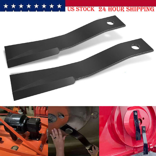 DURAFORCE 7555 Rotary Cutter Blades 24’’x3/4" Lawn Mower Blades For Bush Hog, 2 Blade Set