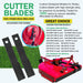 DURAFORCE 7555 Rotary Cutter Blades 24’’x3/4" Lawn Mower Blades For Bush Hog, 2 Blade Set