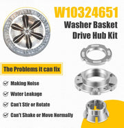 DURAFORCE Washer Basket Drive Hub Kit Drive Hub Replacement For Whirlpool Maytag W10324651