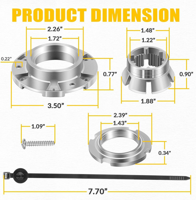 DURAFORCE Washer Basket Drive Hub Kit Drive Hub Replacement For Whirlpool Maytag W10324651