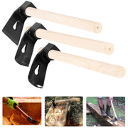 DURAFORCE Straight&Big Curve Adze, Small Curve Adze for Woodworking Tool Log Carving Tools