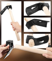 DURAFORCE Straight&Big Curve Adze, Small Curve Adze for Woodworking Tool Log Carving Tools