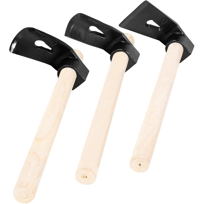 DURAFORCE Straight&Big Curve Adze, Small Curve Adze for Woodworking Tool Log Carving Tools