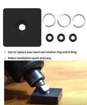 DURAFORCE 3/8" Impact Wrench Retaining Ring Clip with O-Ring (3Set) for Milwaukee Type