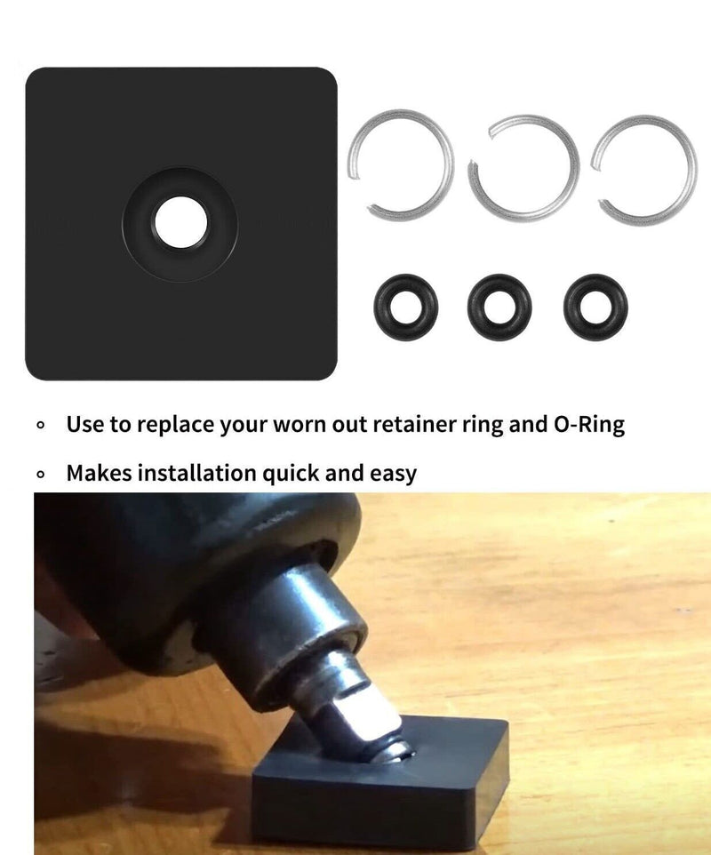 DURAFORCE 3/8" Impact Wrench Retaining Ring Clip with O-Ring (3Set) for Milwaukee Type