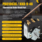 DURAFORCE PB010036 KKB-9-48 Bake/Broil Thermostat Fits Viking Ranges, Awoco, Stove Oven