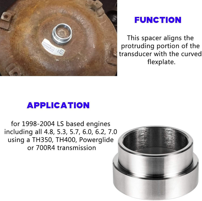 DURAFORCE Flexplate Adapter Spacer TH350 TH400 Conversion Flywheel For LS1 Engines 98-2004
