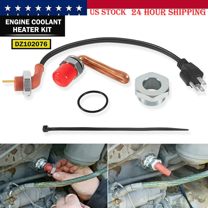 DURAFORCE For John Deere Engine Coolant Heater Kit Engine Block Heater Kit DZ102076