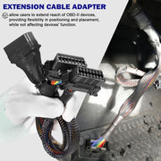 DURAFORCE 16 pin OBD2 OBD 2 OBDii Splitter Extension Cable Male Dual Female Y Cable