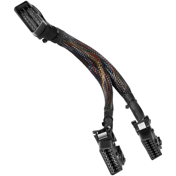 DURAFORCE 16 pin OBD2 OBD 2 OBDii Splitter Extension Cable Male Dual Female Y Cable