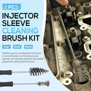 DURAFORCE Cylinder Injector Sleeve Cup/Seat/Bore Cleaning Brush Kit For CAT/Ford 7.3L 6.0L