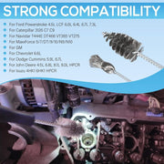 DURAFORCE Cylinder Injector Sleeve Cup/Seat/Bore Cleaning Brush Kit For CAT/Ford 7.3L 6.0L