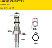 DURAFORCE SV08-30-0-N-00 Spool Valve 3-Way 4 GPM Solenoid Hydraulic Cartridge Valve