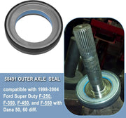 DURAFORCE 50491 Front Outer Axle Shaft Seal for Ford Super Duty Excursion 1998-2004 F250