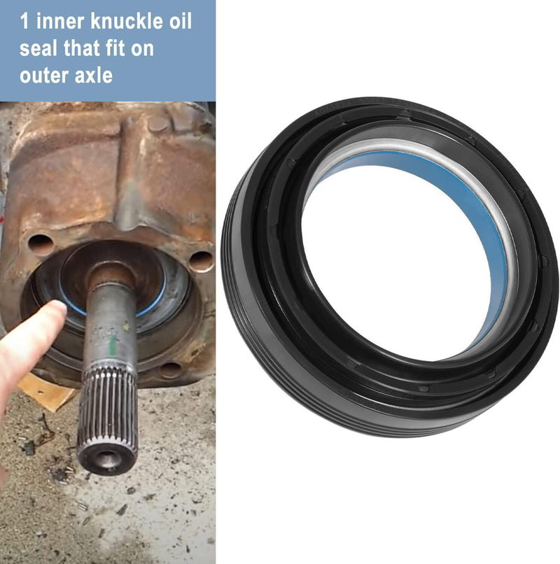 DURAFORCE 50491 Front Outer Axle Shaft Seal for Ford Super Duty Excursion 1998-2004 F250