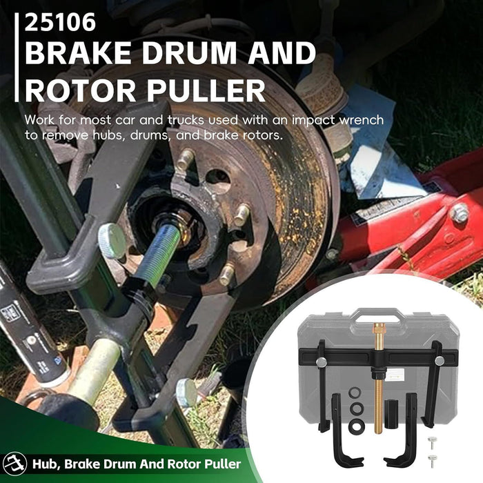 DURAFORCE 25106 Brake Drum And Rotor Puller, Wheel Hub Removal Tool With Impact Wrench