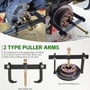 DURAFORCE 25106 Brake Drum And Rotor Puller, Wheel Hub Removal Tool With Impact Wrench
