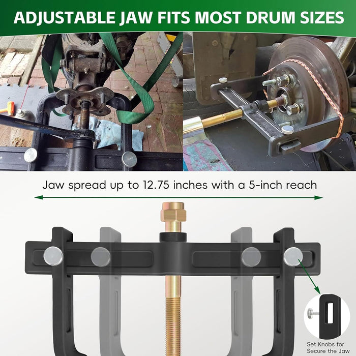 DURAFORCE 25106 Brake Drum And Rotor Puller, Wheel Hub Removal Tool With Impact Wrench