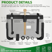 DURAFORCE 25106 Brake Drum And Rotor Puller, Wheel Hub Removal Tool With Impact Wrench