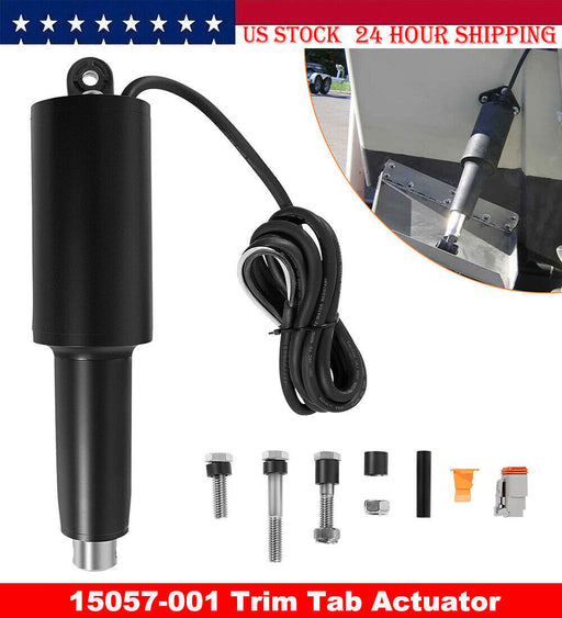 DURAFORCE 15057-001 Short Extreme Duty Actuator 2-1/4" Stroke 12V 101XDS Actuator Trim Tab