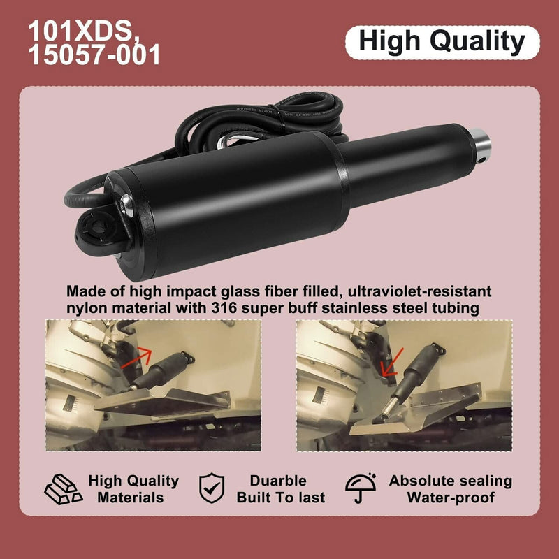 DURAFORCE 15057-001 Short Extreme Duty Actuator 2-1/4" Stroke 12V 101XDS Actuator Trim Tab