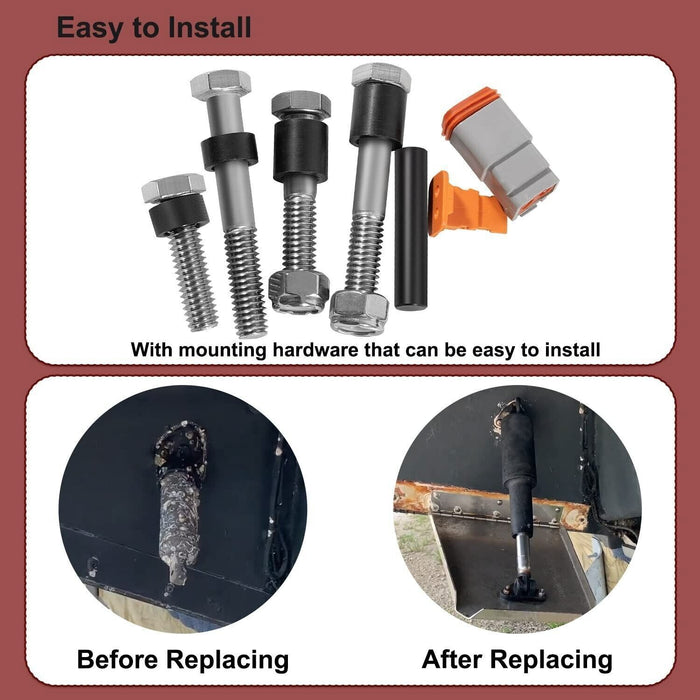 DURAFORCE 15057-001 Short Extreme Duty Actuator 2-1/4" Stroke 12V 101XDS Actuator Trim Tab