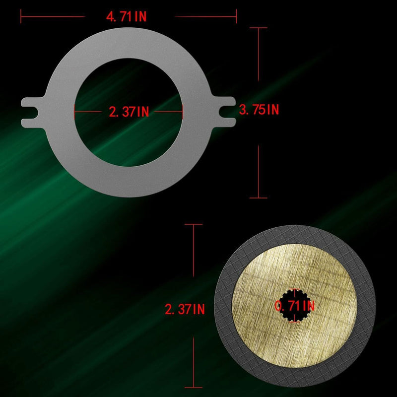 DURAFORCE AM148465 Wet Brake Disk Kit for John Deere Gator XUV 625 825 835 855 865 Vehicle
