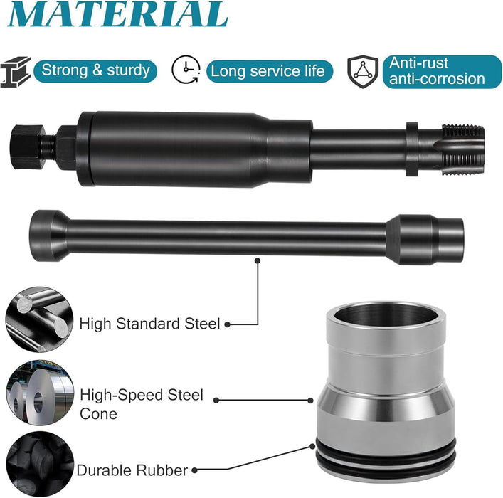 DURAFORCE Injector Sleeve Cup Removal & Install Tool Kit for Caterpillar CAT 3126B C7 C9