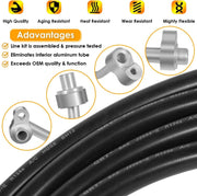 DURAFORCE Rear A/C Line Kit for 2000-2006 Suburban,Yukon XL Rear Auxiliary AC Hose Set