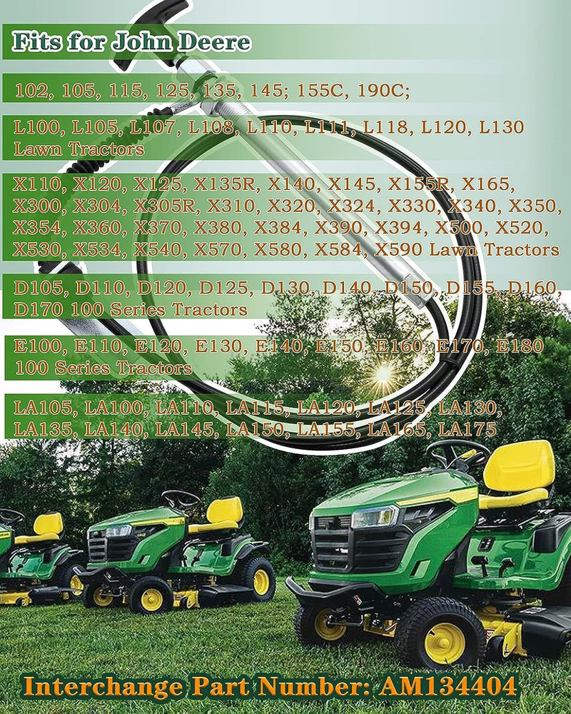 DURAFORCE Spout Control Input Cable Replaces AM134404 for John Deere Chute Deflector Cable