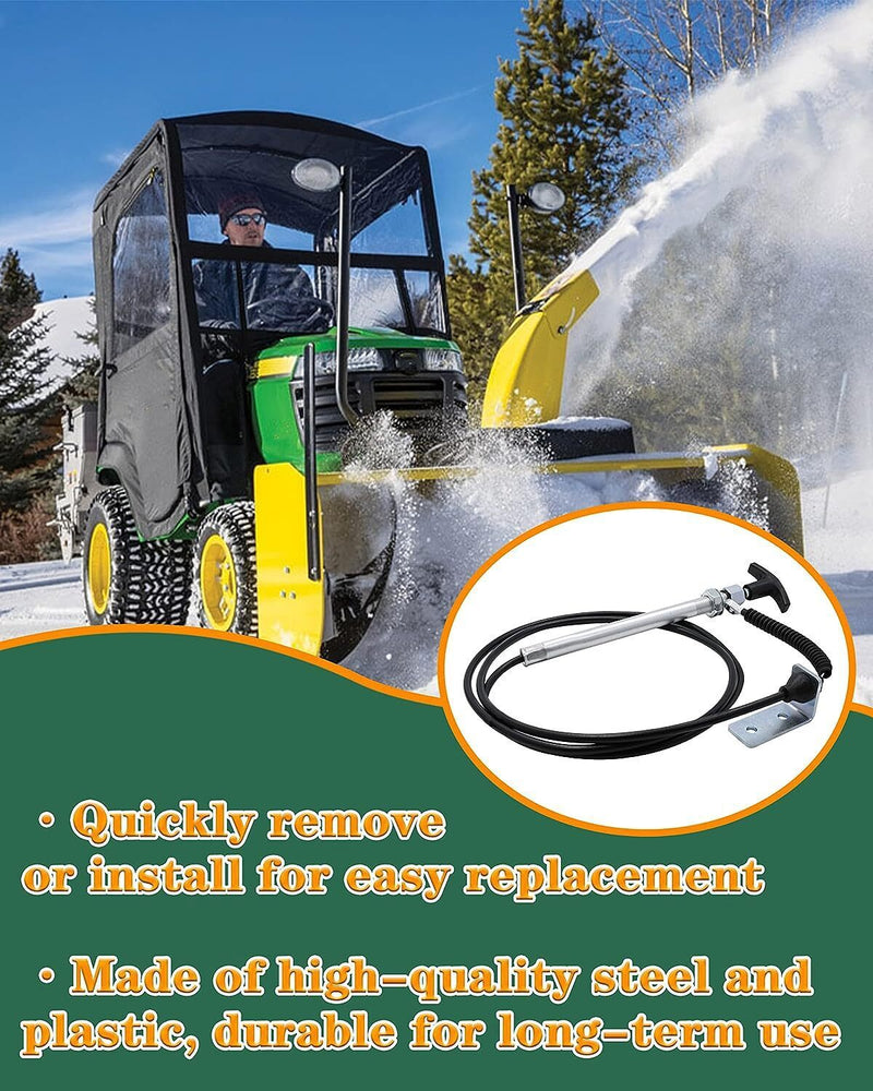 DURAFORCE Spout Control Input Cable Replaces AM134404 for John Deere Chute Deflector Cable