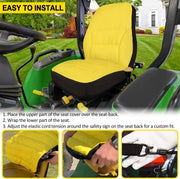 DURAFORCE LP95233 Large Seat Cover Cushioned Seat Back Up to 18'' High for John Deere