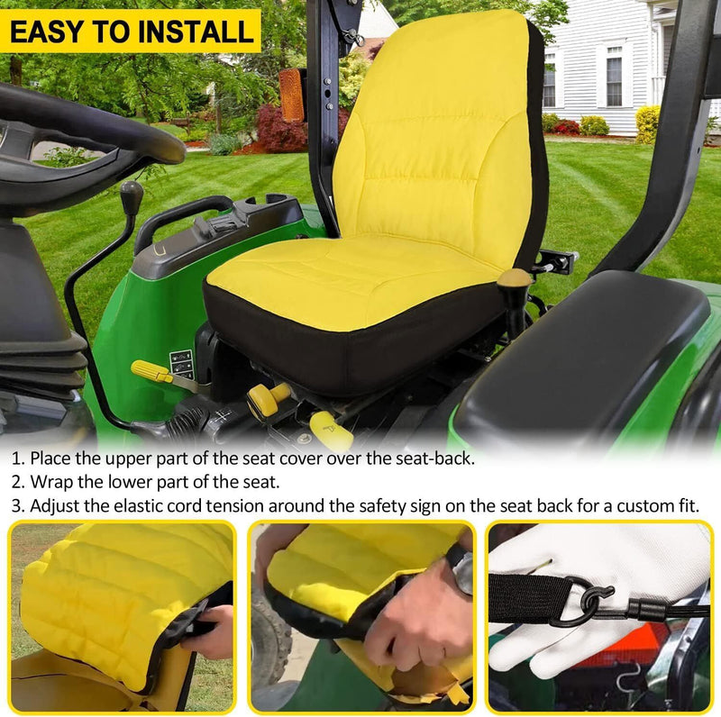 DURAFORCE LP95233 Large Seat Cover Cushioned Seat Back Up to 18'' High for John Deere