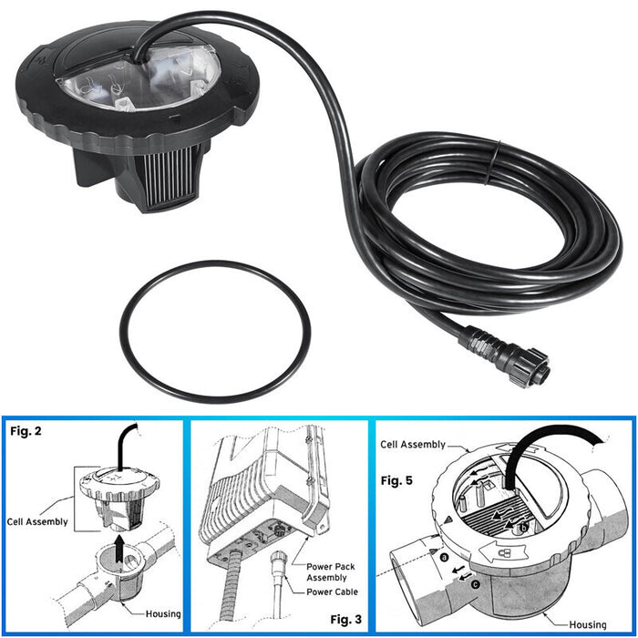 DURAFORCE R0693900 TruClear Salt Cell Assembly For All Zodiac Jandy Pro Series Chlorinator